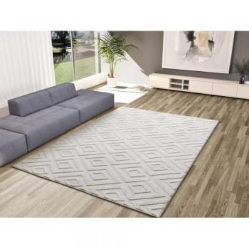 Alfombra Interior Crema “Geometría” – 120x170 cm