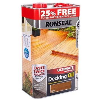 Ronseal Teak Oil for Decking, 5L