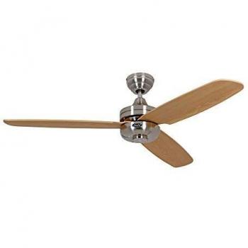 Ventilateur de plafond télécommandé Night Flight Chrome