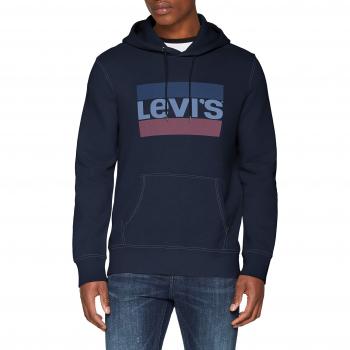 Levi's Sudadera Gráfica Po Hoodie-B, suéter para Hombre, Azul