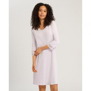 Hanro Nachthemd 3/4 Arm mit Spitzenbesatz, Größe M