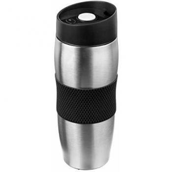 Mug à double paroi en acier inoxydable noir