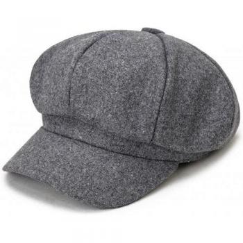 Sombrero Boina de Pana Color Sólido para Mujeres