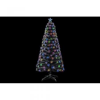 Albero Festivo 90 cm – Luci LED con Fibre Ottiche Innevato