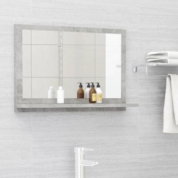 Mueble de Baño con Espejo Gris Contrachapado Prolenta