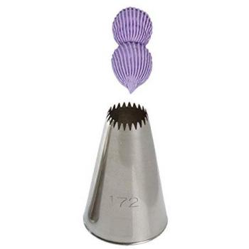 Cornetto Stella Aperta 172 Decora in Inox Ø2,5 × 4 cm