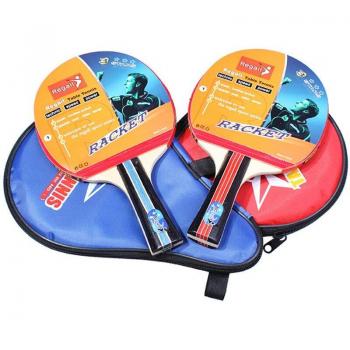 Senior Table Tennis Racket with Long Handle and Pouch