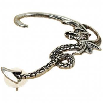 Pendientes de boda largos Dragón Volador, 10 piezas, para chaquetas, Punk, EJ030