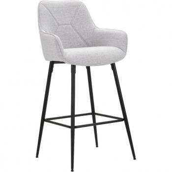 Set 2 sgabelli alti MF434 in metallo grigio – 55x55x109 cm