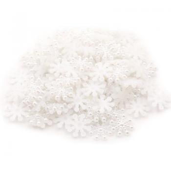 100pcs 12mm White Pearl Resin Flatback Daisy Flowers for Decorations