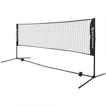 Black 4m Badminton and Tennis Net Set