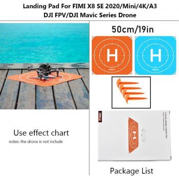 Almohadilla de aterrizaje universal STARTRC para Dron DJI Mavic 3, 50cm, con clavos para suelo
