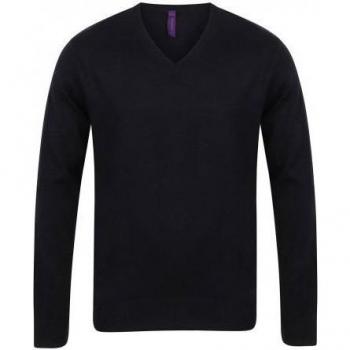 V-Neck Sudadera Henbury Algodón Acrílico Hombre