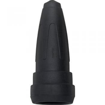 Raccord Schuko caoutchouc avec col noir Merten 174051