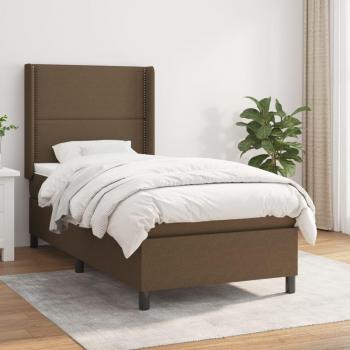 Boxspringbett Dunkelbraun 100x200 cm inkl. Matratze