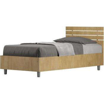 Cama Recta Ankel 80x200 con Somier y Cabecero de Roble