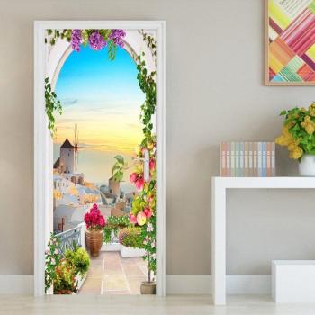 3D PVC Wall Sticker Seaside Scene