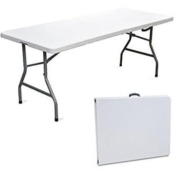 Mobili Outdoor Portatili – Tavolo Rettangolare Dura Resina 180x75 cm