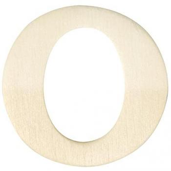 Deko-Buchstabe O aus Holz, 4 cm