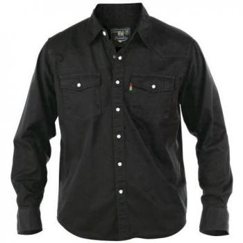 Camicia Jeans Uomo Duke D555 Nero