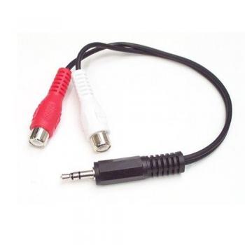 Cable Convertidor Mini Jack a RCA (Rojo y Blanco)