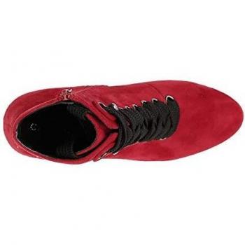 Bota de Moda Café Noir JHB944038360 I18.038 Rosso 36 en Microfibra y Encaje