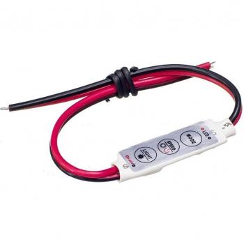 OSIDEN Mini Gradateur Mono 12 V DC 3‑Clés Bande LED 5050, 3528, 5630, 5730, 3014