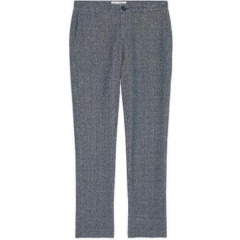 Marc O’Polo Damen Stoffhose Fischgrät Grau 36 – Straight Fit