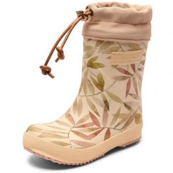 Bisgaard Kinder Thermostiefel Beige Leaves 27 mit Lammwolle