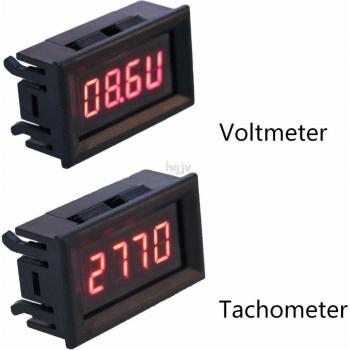 Tacho-Voltímetro Digital para Motor
