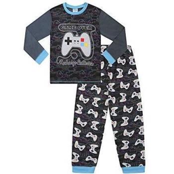 Boys Game Over Controller Gaming PJs (9-10 Years) Black