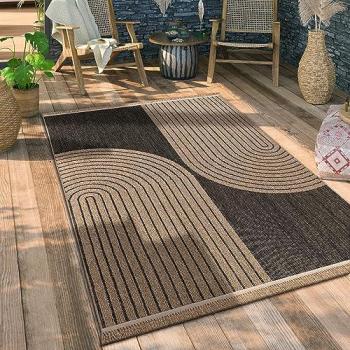 Tappeto Boho Floreale Geometrico 80x150 cm, Antracite