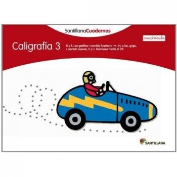 CALIGRAFIA 3 CUADRICULA SANTILLANA CUADERNOS (Tapa blanda).