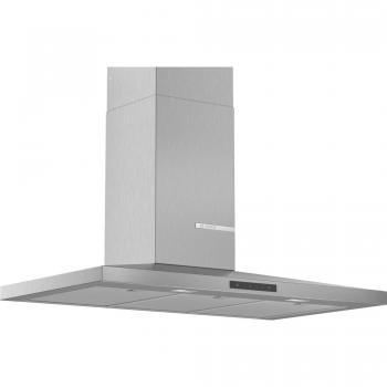 Bosch Serie | 4 90cm Brushed Steel Pyramid Chimney Hood
