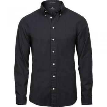 Camicia Uomo Blu Oxford Tee Jays Long Sleeve