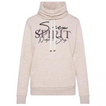 Lässiger SOCCX Pullover in faded beige meliert