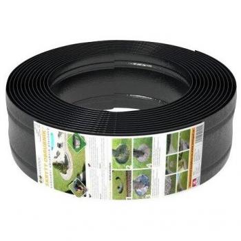 Obrubník zahradní skrytý DomoGarden Amispol 12,5 cm x 25 m, plastový, neviditelný, černý, délka 25 m