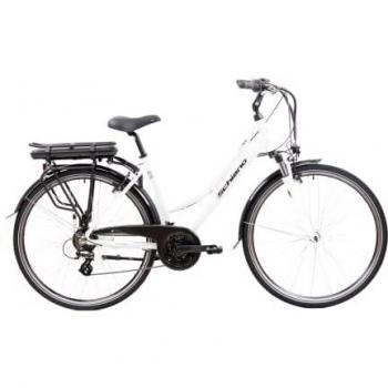 Vélo Électrique 28″ E-RIDE, Hybride, 250W, 36V, Blanc