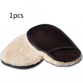 15*24cm Car Cleaning Wool Brush and Gloves
