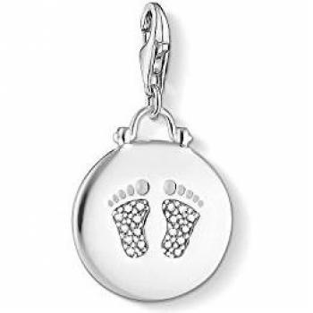 Thomas Sabo Silver Zirconia Baby Footprint Charm 1692-051-14 RRP £59