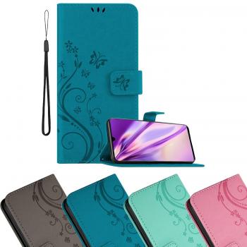 Funda de Diseño Floral para Huawei P30 PRO en Turquesa con Cierre Magnético