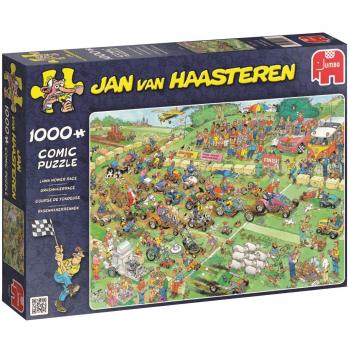 Lawn Mower Race 1000 Piece Puzzle by Jan Van Haasteren