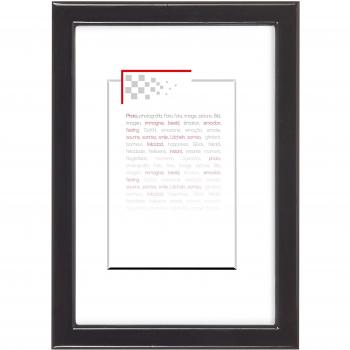 Cadre Photo 24×30 cm River Noir – Verre Minéral, CEANOTHE – France