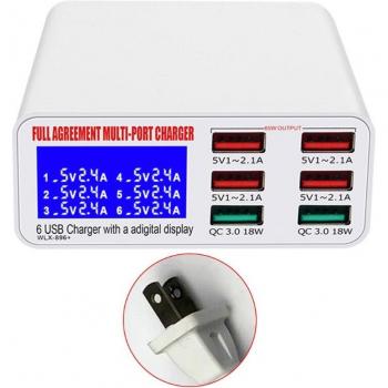 2400 mA Digital-Ladegerät 896 + Dual QC 3.0 für schnelles Laden