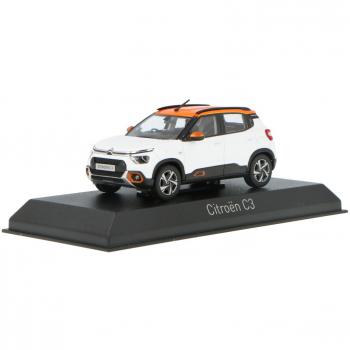 Citroën C3 2021 Wit met Oranje Dak Miniatuur