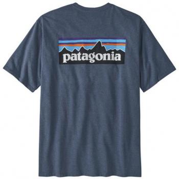 Patagonia P-6 Logo Responsibili T-Shirt Herren Utility Blue