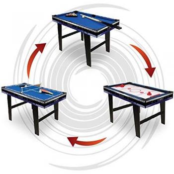 Carromco Multifunktionstisch Galaxy-XL 3in1 Spieltisch mit Billard, Airhockey und Tischtennis