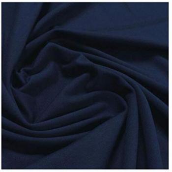 Single Jersey Stoff dunkelblau Baumwolle Elastan T-Shirt Tricot weich dehnbar