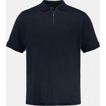 Plus Size Women's Polo Shirt by JAY-PI, Blue, Size L, Cotton/Spandex