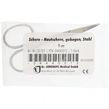 Hautschere 9 cm gebogen 51757 – Einzelteil